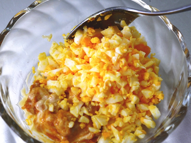 うにマヨでホットサンド