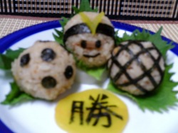 うに釜飯の素おむすび必勝祈願