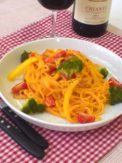 お野菜ときのこのうにクリームパスタ